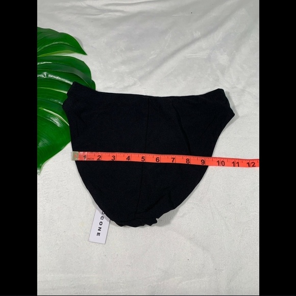 NWT $74 Robin Piccone Ava High‎ Waist Bikini Bottoms in Black [SZ Small ] - Picture 9 of 9
